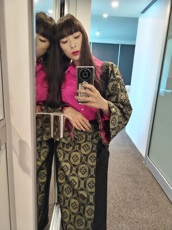 大島紬セットアップ"紬Tumugi"世界に1つの着物服 9枚目の画像