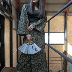 大島紬セットアップ"紬Tumugi"世界に1つの着物服 2枚目の画像