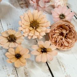 [送料無料]プリザの花箱✿Peach Fizz ピーチフィズ 花材 詰め合わせ プリザーブドフラワー ドライフラワー 4枚目の画像