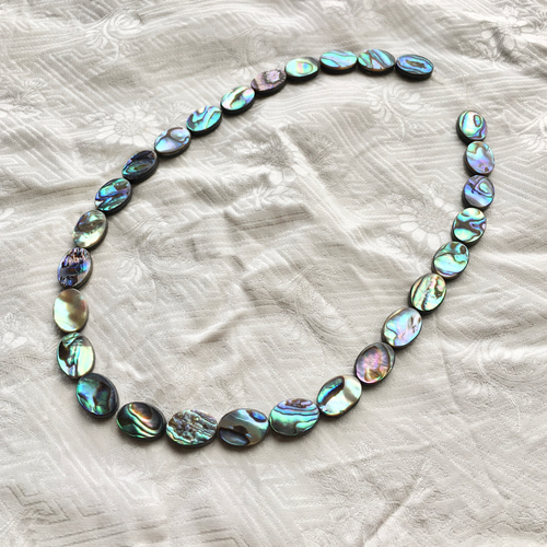 ★特選一連★本日のNEW一連☆虹色光沢【アバロニ(アバロン)シェルビーズ連】❤️ imgrc0079297016.jpg