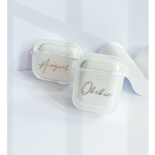 文字刻印+透明AirPods/Airpods Proケース❤AirPods1/2 AirPods3 その他