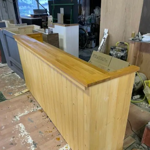 コの字】カウンター レジ バーカウンター 大型 幅250✖︎高さ100