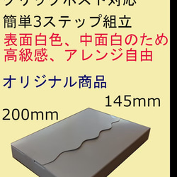 レター型ギフトボックス　12枚入り 3枚目の画像