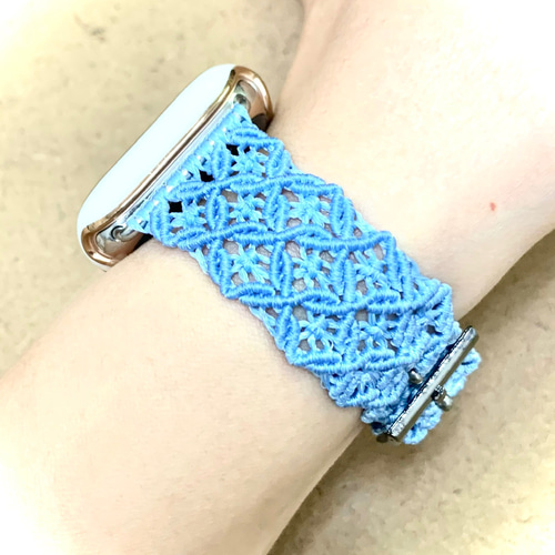 Poiray♪ポアレ時計ベルト〜シックなフリルリボンにビーズ刺繍