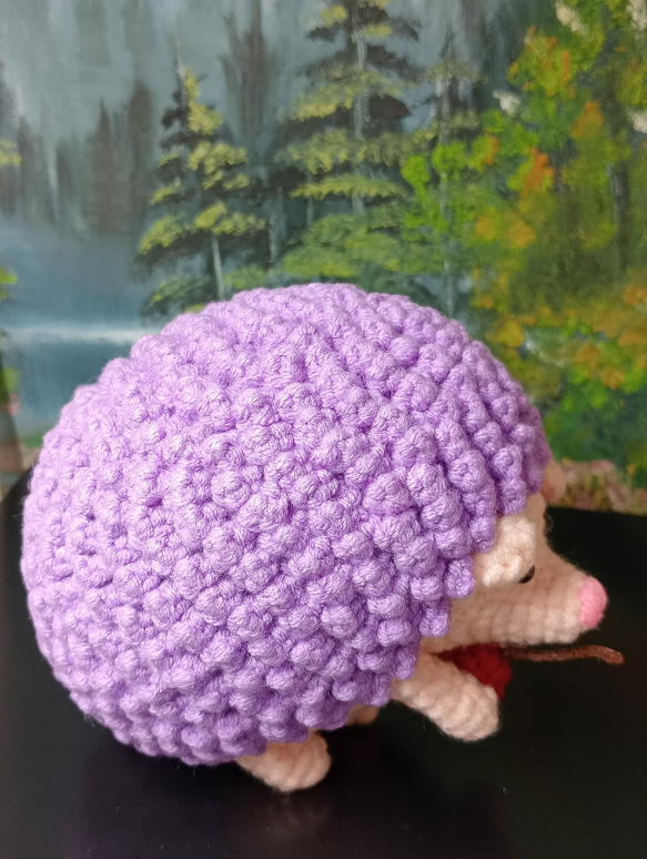 かぎばり編み 　可愛い　ハリネズミ 3枚目の画像