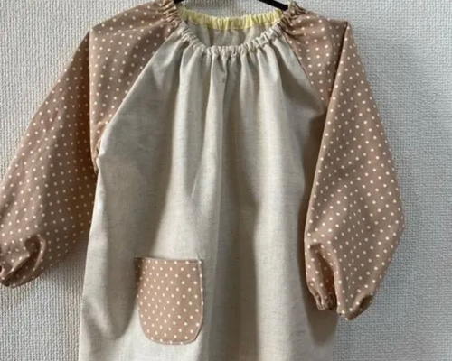 ハンドメイド子供用スモック Amazon.co.jp: 袖なしスモック 手作りスモック 集合柄 キッズ