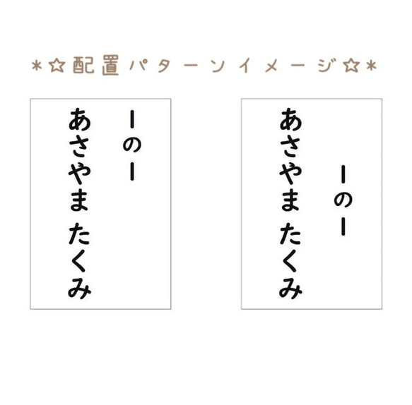 ★【5×10cm 3枚分】アイロン接着タイプ・ゼッケン・ホワイト 4枚目の画像