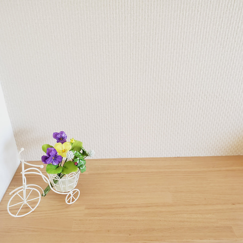 パンフラワー パンジーとクローバー アートフラワー BON AMI