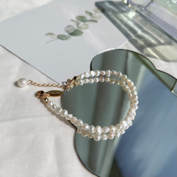 4-5mm pearl bracelet 2枚目の画像