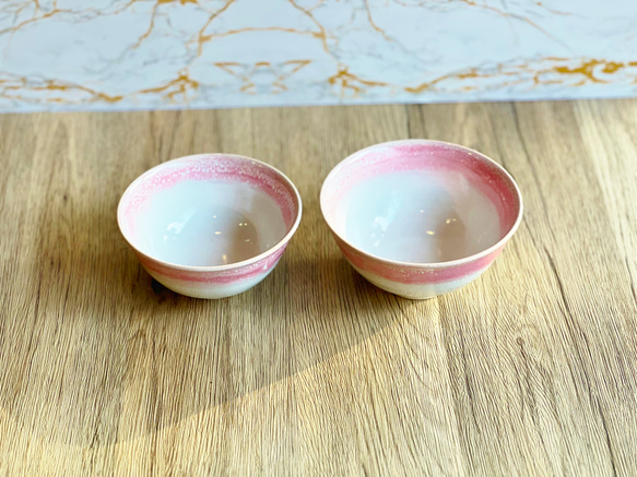 萩焼夫婦碗 桜彩　 2枚目の画像
