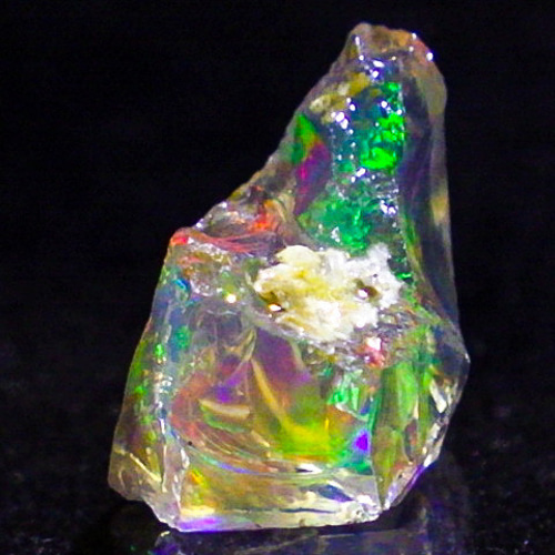 ☆色彩豊か☆オパールの原石☆3.8ct/14.0mm☆天然石蛋白石☆鉱物原石