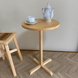 木製サイドテーブル（ヒノキ）【受注製作販売】 2枚目の画像