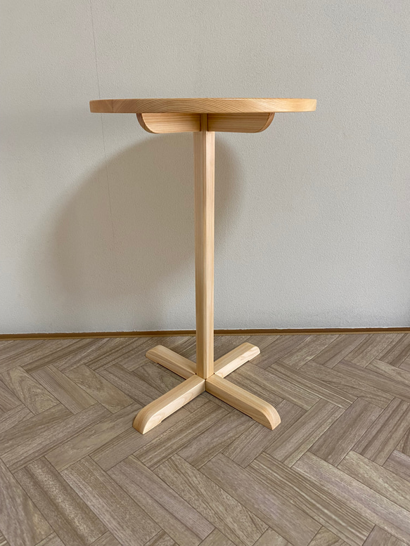 木製サイドテーブル（ヒノキ）【受注製作販売】 7枚目の画像