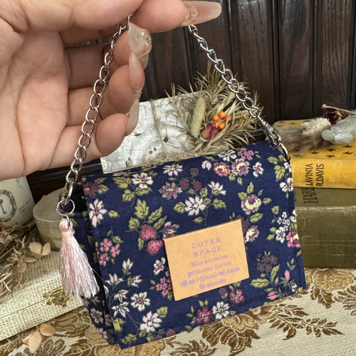 チェーン付きバッグチャーム❤️ポケットティッシュサイズ/ナプキン