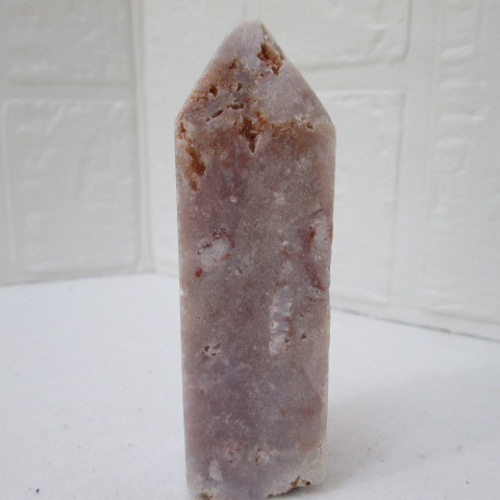 No.F-26 桜色の天然石 原石 ピンクアメジスト オベリスク 166g