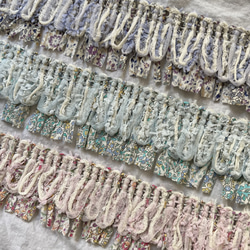 【50cm起】FC-0464 Fringe Lace 流蘇編織蕾絲絲帶材質碎花 第1張的照片