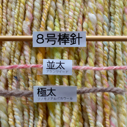 slow yarn by tenna + 手つむぎ毛糸  手紡ぎ糸 毛糸 シルク混メリノウール  約70g #14128 6枚目の画像