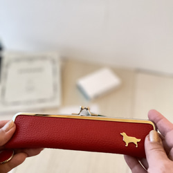 コンパクトがま口ペンケース(ゴールデンレトリバー)犬 3枚目の画像