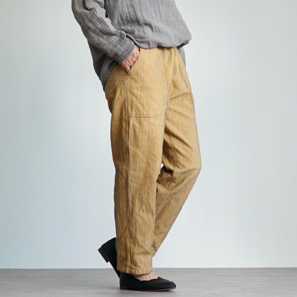 單刺子羚羊褲/橘色/三河棉刺子織 第2張的照片