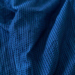 一本刺し子 サルエルパンツ/ブルー/三河木綿 刺し子織 10枚目の画像