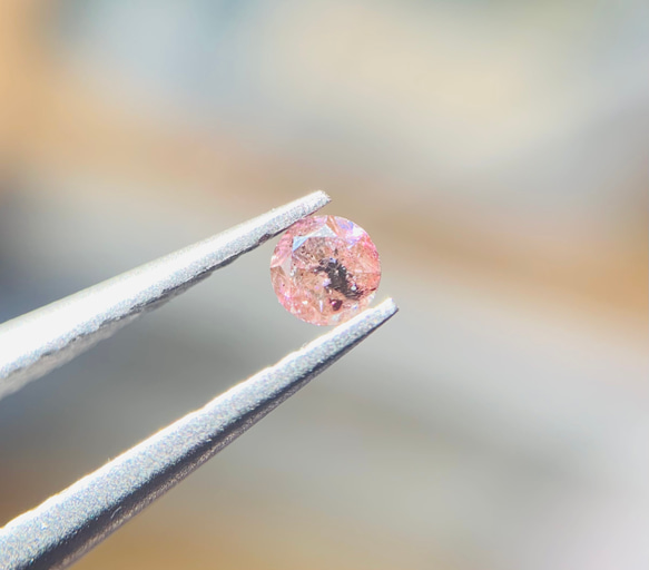 天然　ピンクダイヤモンド　(トリート) ルース　　0.112ct 宝石 11枚目の画像