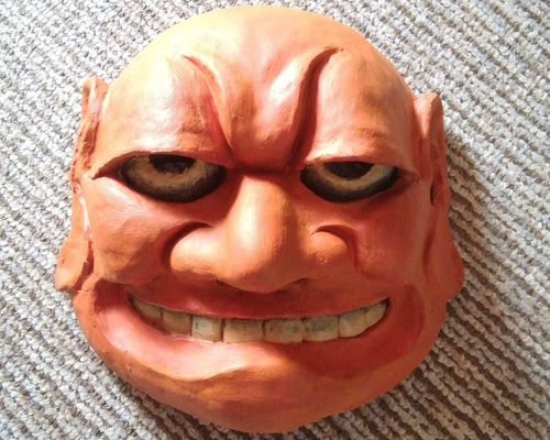 超軽量 お面 鬼、鬼武悪、能面、童 立体・オブジェ しめめん 通販