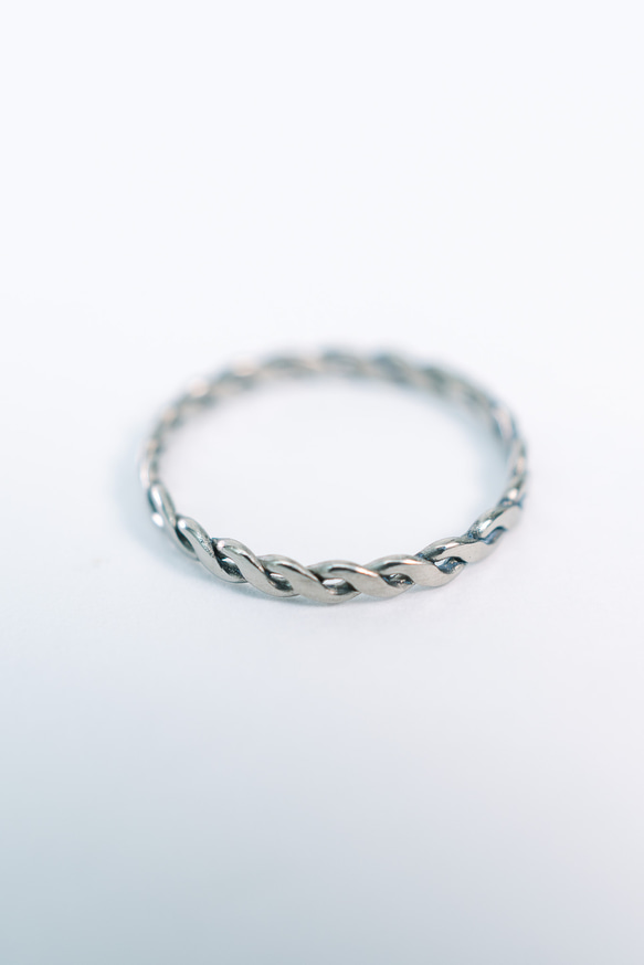 チタンリング トウィチタ touichita 重ね付け 極細指輪 Skinny Ring size8号 10枚目の画像