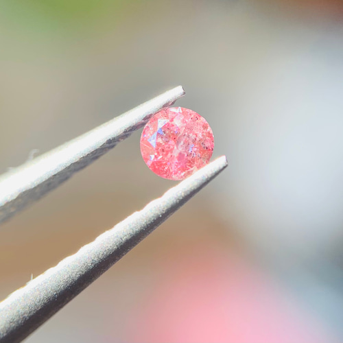 天然 ピンクダイヤモンド (トリート) ルース 0.092ct 宝石