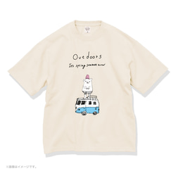 厚みのあるBIGシルエットTシャツ「Outdoors」 /送料無料 4枚目の画像