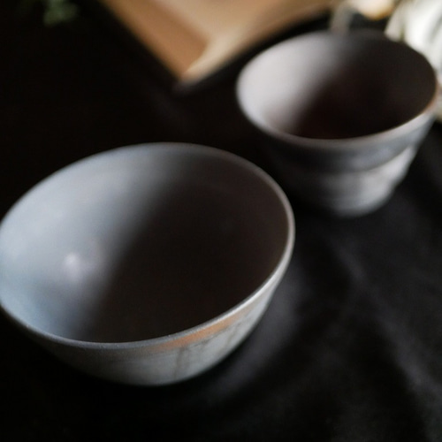 青備前 お茶碗 2個セット 茶碗・めし碗 bizen japan saizobou