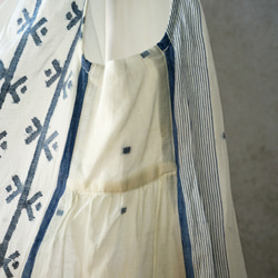 【即納可】ジャムダニ織り・ノースリーブ２WAYワンピ（NK23-011-white） 14枚目の画像