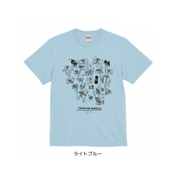 全15色☆Tシャツ【トレッキングバディ】シンプルモノトーン　犬　アウトドア　キャンプ　動物 12枚目の画像