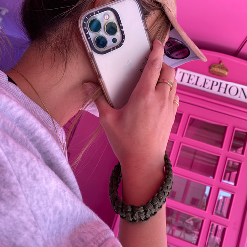パラコード　スマホハンドストラップ　カラーオーダーページ パラコード ハンドストラップ 「パラコード・ ミックスカラー