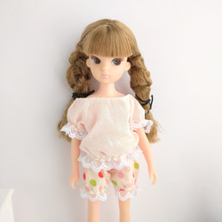 843【復刻版初代リカちゃん】カラフルドット柄のふんわりかぼちゃ