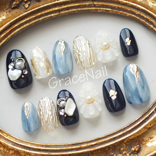 現品販売！ネイルチップ 小さめサイズ No.866 ネイルチップ（つけ爪