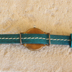手工手錶 Via Flaminia (藍&amp;藍單環皮帶) 第8張的照片