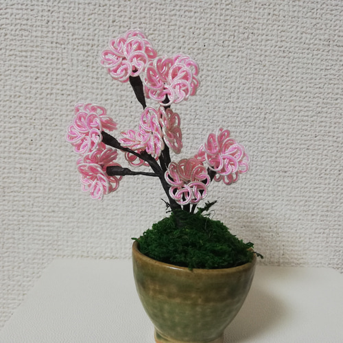 水引キット【桜ミニ盆栽】送料無料 キット ZaNe 通販 15583371｜Creema