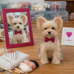 ヨークシャー・テリア 羊毛フェルト｜うちの子 記念品 ぬいぐるみ
