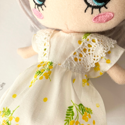 ミモザワンピースとヘアリボンセット♡イルメール イーマリー ハッピー