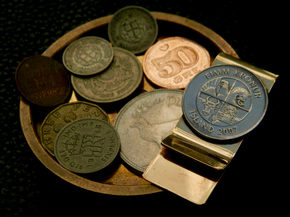 ＃M23 Island Coin Money Clip 1枚目の画像