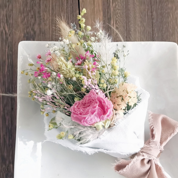 4日で発送＊大きさ選べるナチュラルブーケ 野原のお花屋さん ドライ