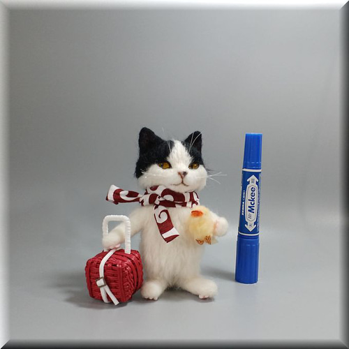 Ganさん羊毛フェルトハチワレ猫 2025年最新】羊毛フェルトはちわれ猫の人気