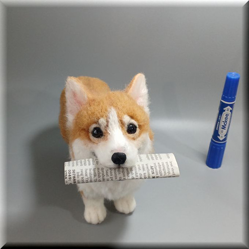 羊毛フェルト 犬 コーギー ウェルシュ・コーギー いぬ イヌ 犬