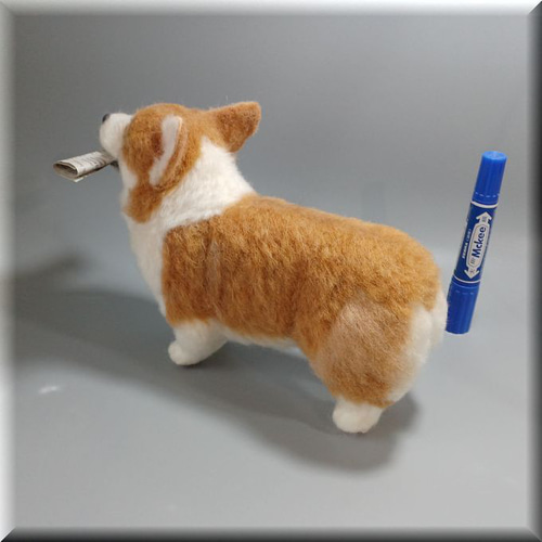 ペンちゃん☆プロフ読んでね(*´ω｀*) 羊毛フェルト 犬 コーギーちゃん 羊毛フェルト 犬 コーギー ウェルシュ・コーギー いぬ イヌ 犬