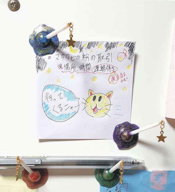 銀河が溶けちゃった!? 棒付きキャンディーマグネット ''ギャラクシー'' 4枚目の画像