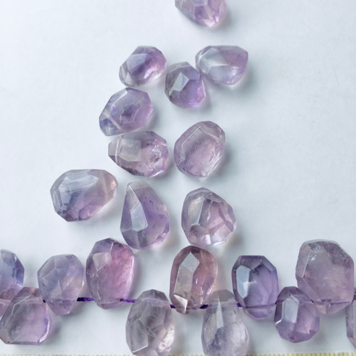 完売御礼 #30 ゼリー菓子のような 紫水晶 【まとめ買い3ペア】大粒