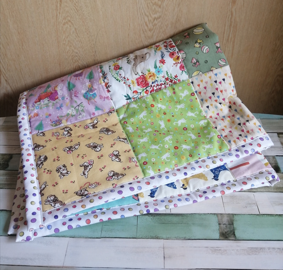 パッチワーク ベビーキルト ブランケット 雑貨・その他 gg※ 通販
