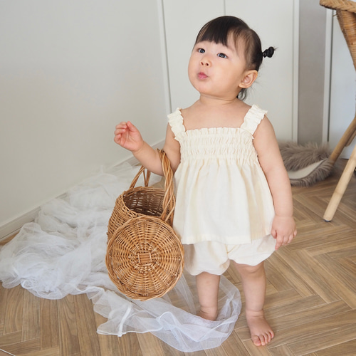 シャーリングキャミソール 子供服 Romly 通販 15585436｜Creema(クリーマ) 