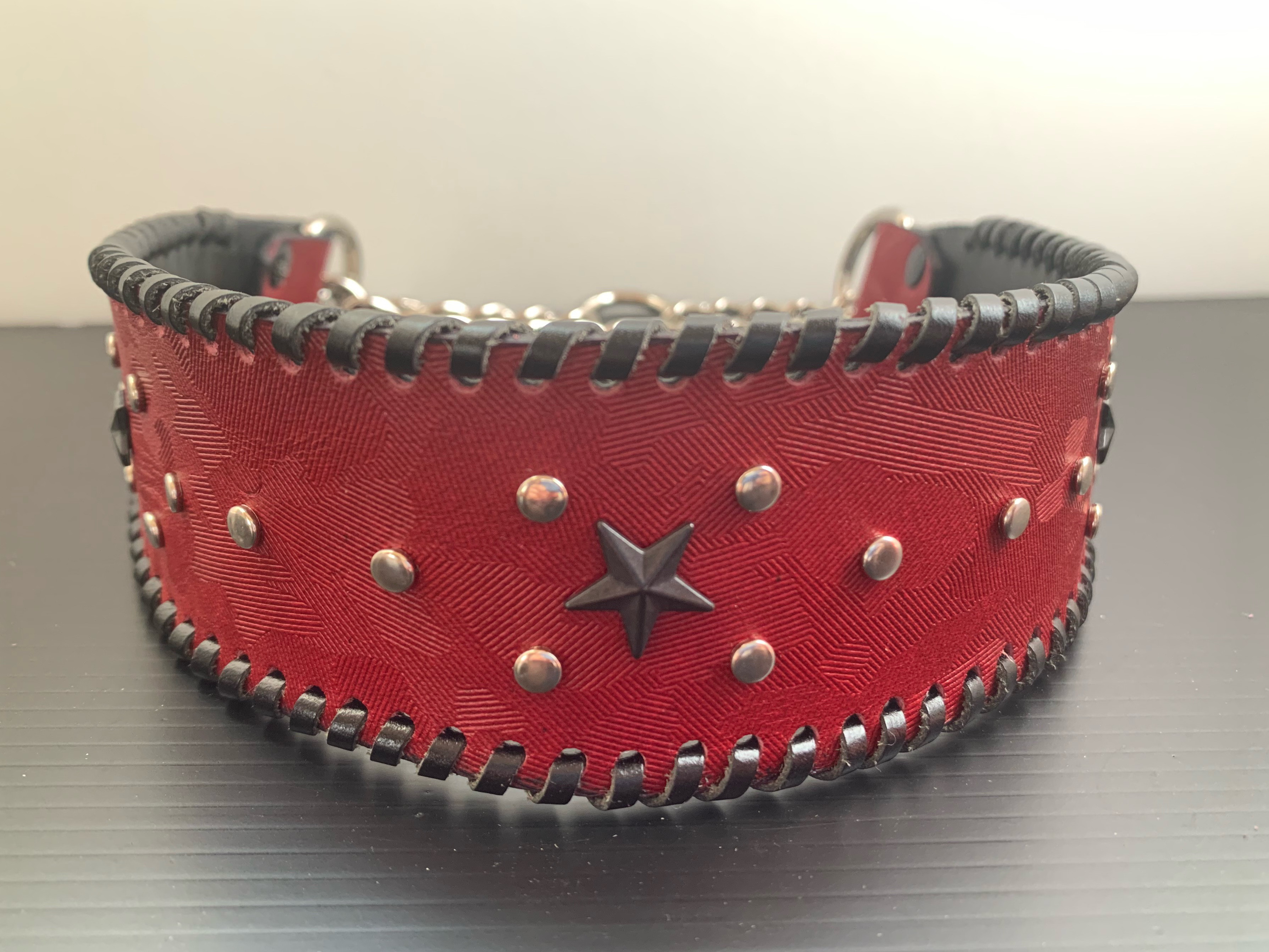 犬の本革ハーフチョークNo.225(大型犬)