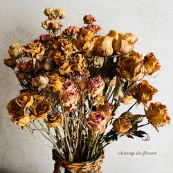 薔薇ドライフラワー antique ドライフラワー 花工房 champ de fleure